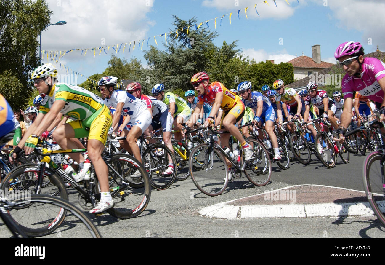 Tour de France Juli 2005 bei Chataigneraire Abteilung der Vendee Loire Region von Frankreich Stockfoto