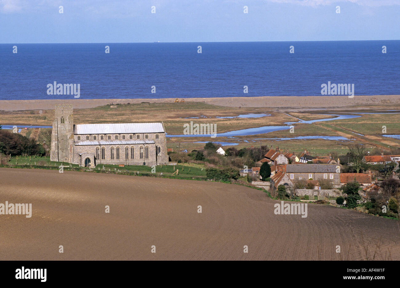 Salthouse Str. Nicholas Kirche North Norfolk UK Stockfoto