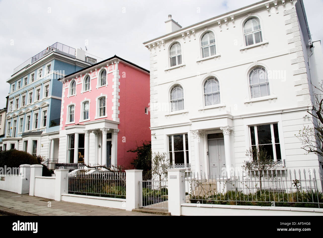 Londoner Stadthaus in Primrose Hill Stockfoto