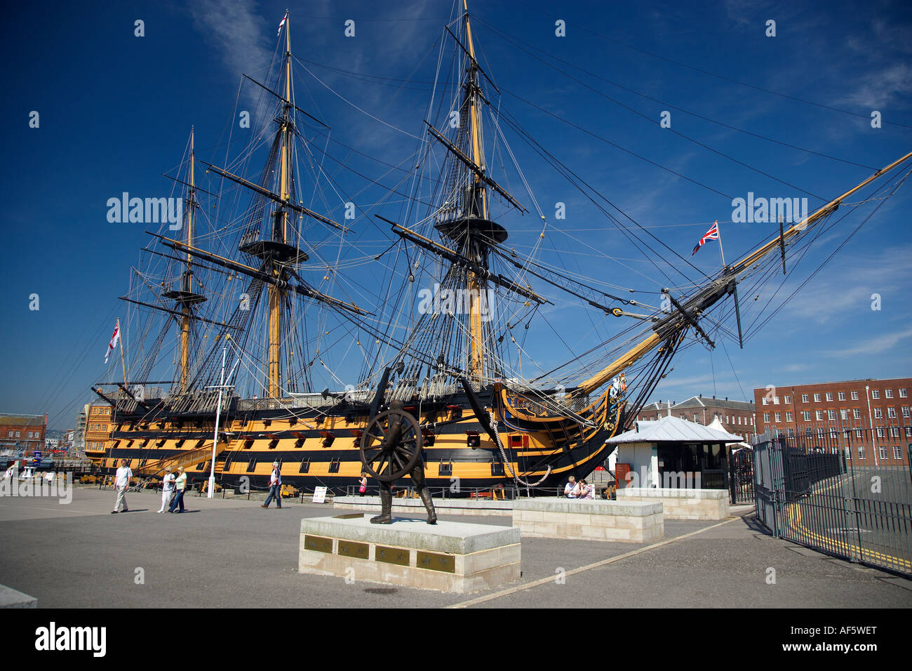 HMS Victory in Portsmouth, Hampshire, England, Vereinigtes Königreich Stockfoto