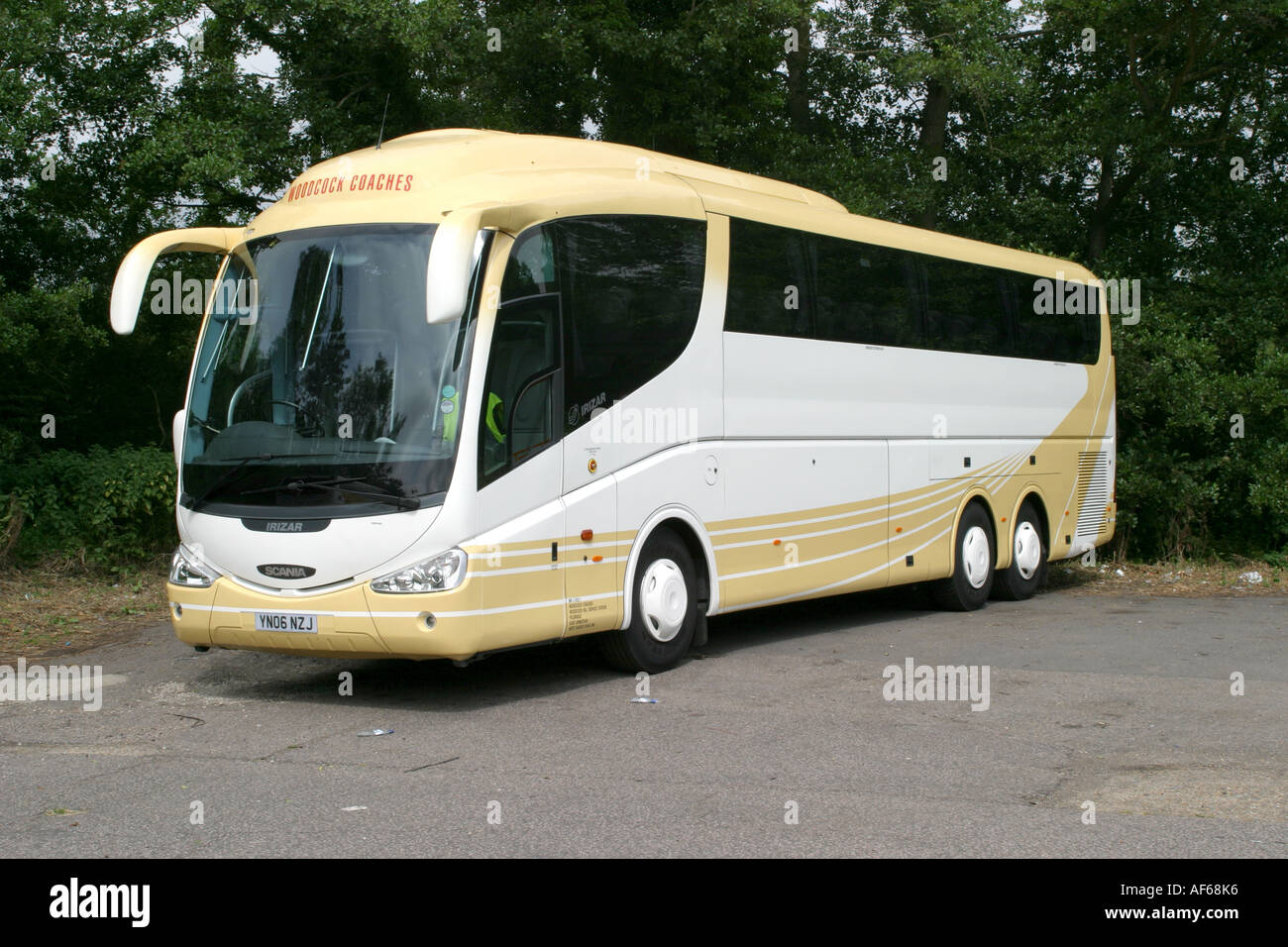 UK-Reisebus Stockfoto