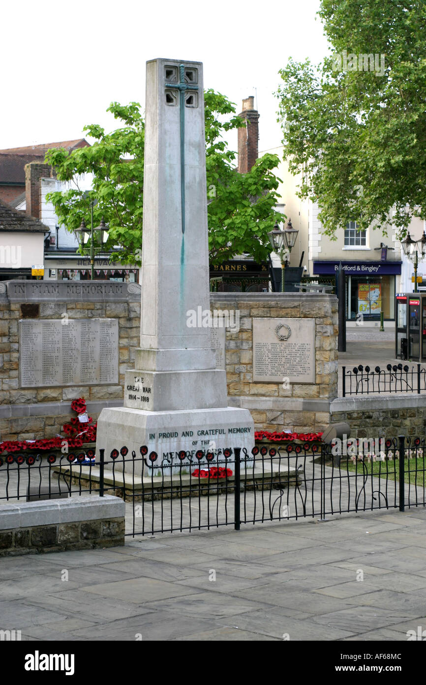 War Memorial Carfax Horsham West Sussex UK Stockfoto