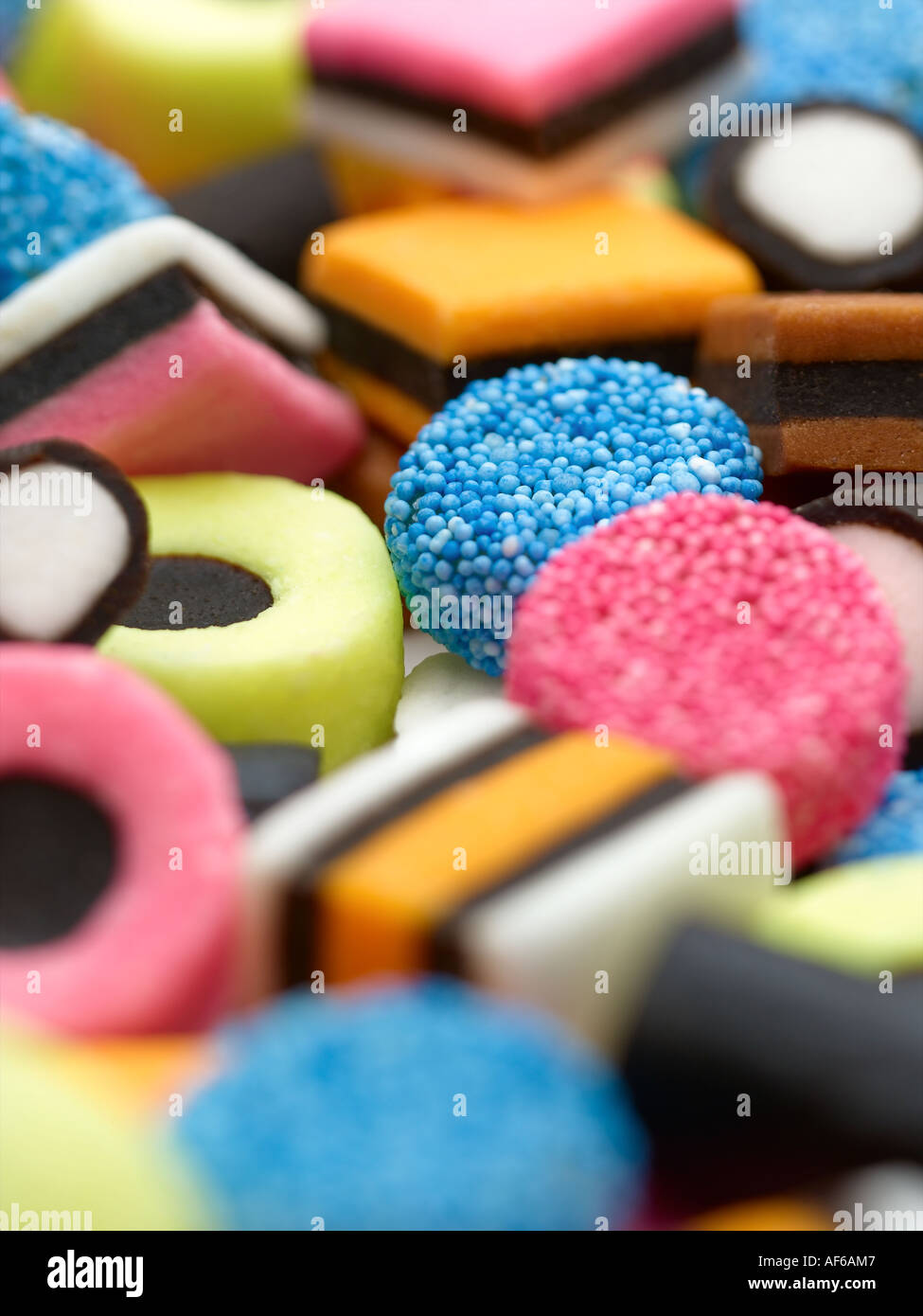 Liquorice allsorts Stockfoto