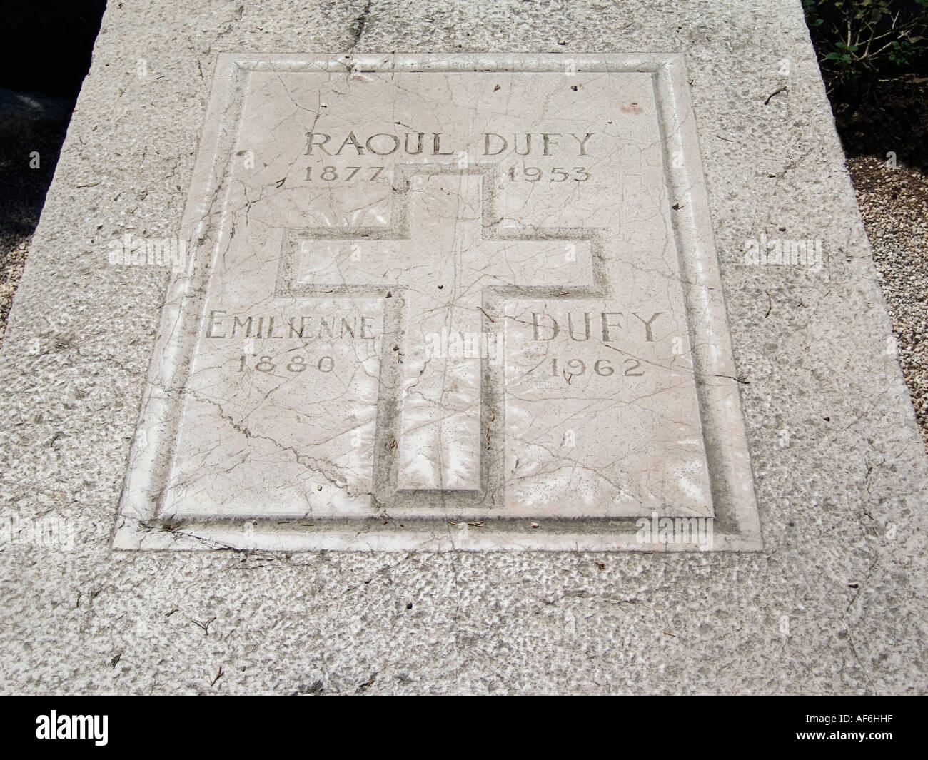 Raoul Dufy Grab, Nizza, Frankreich Stockfoto