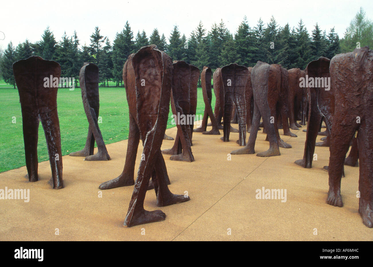 Kunst im öffentlichen Raum in der Zitadelle und der Friedhof errichtet am ehemaligen preußischen Festung in Poznan, Polen Stockfoto