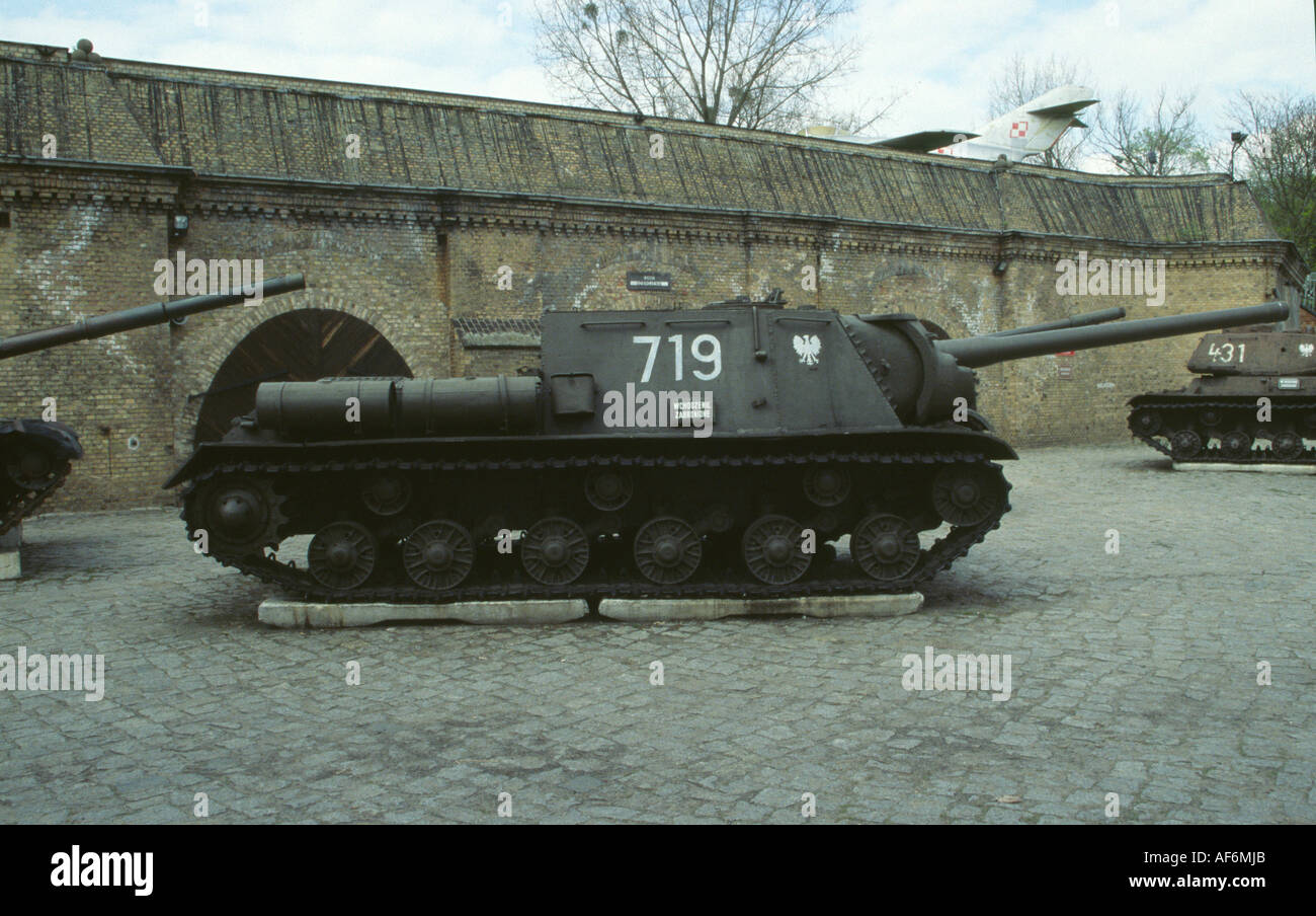 Tank auf dem Display in der Zitadelle, gebaut auf ehemalige preußische Festung in Poznan, Polen Stockfoto