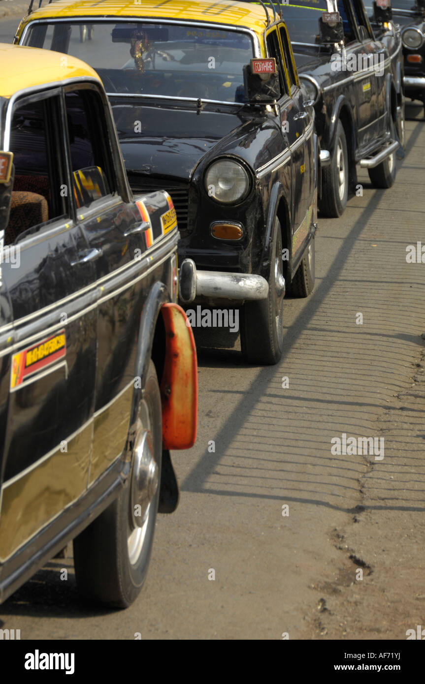 Taxistand-Mumbai-Indien Stockfoto
