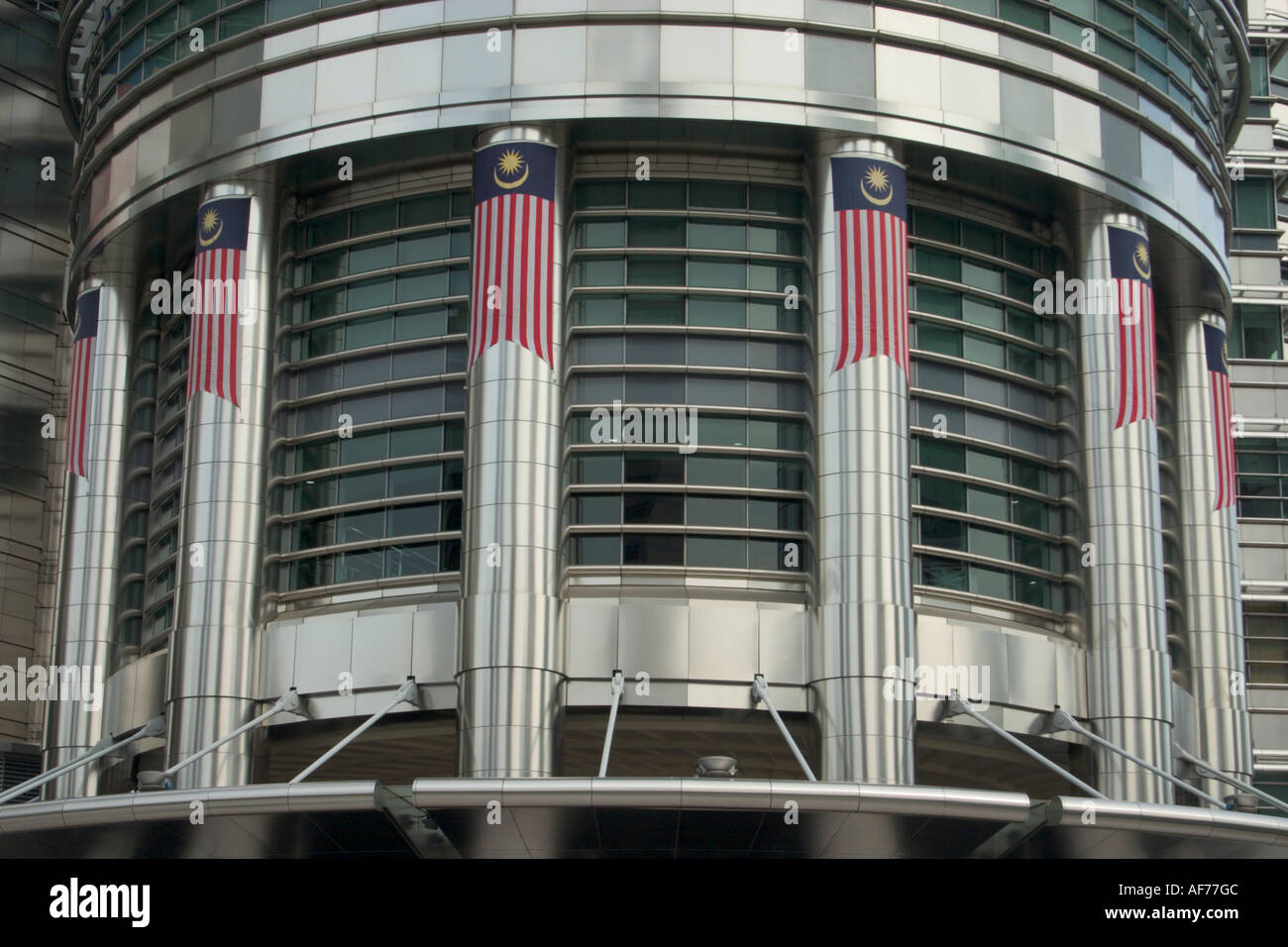 Fassade der Petronas Twin towers Stockfoto