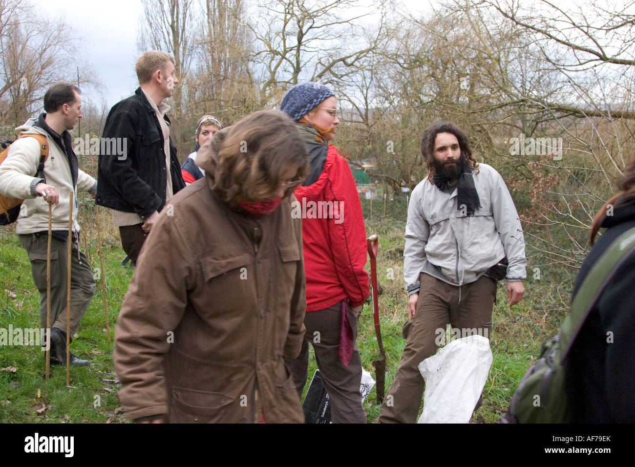 Selbst nachhaltige Alternative Leben in Ehre Oak Park, South East London, England 2007 Stockfoto