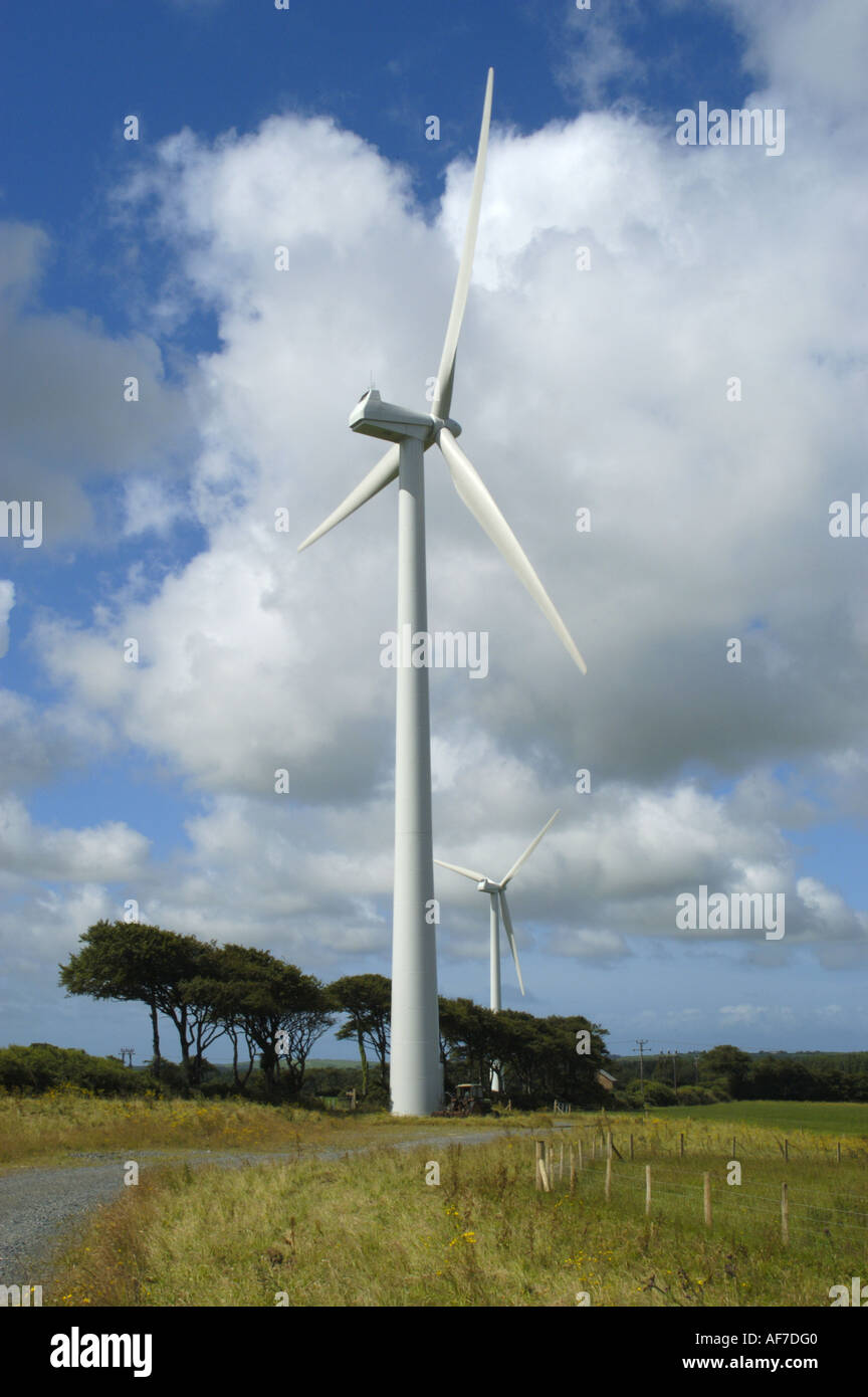 Bradworthy Windpark in North Devon England Stockfoto