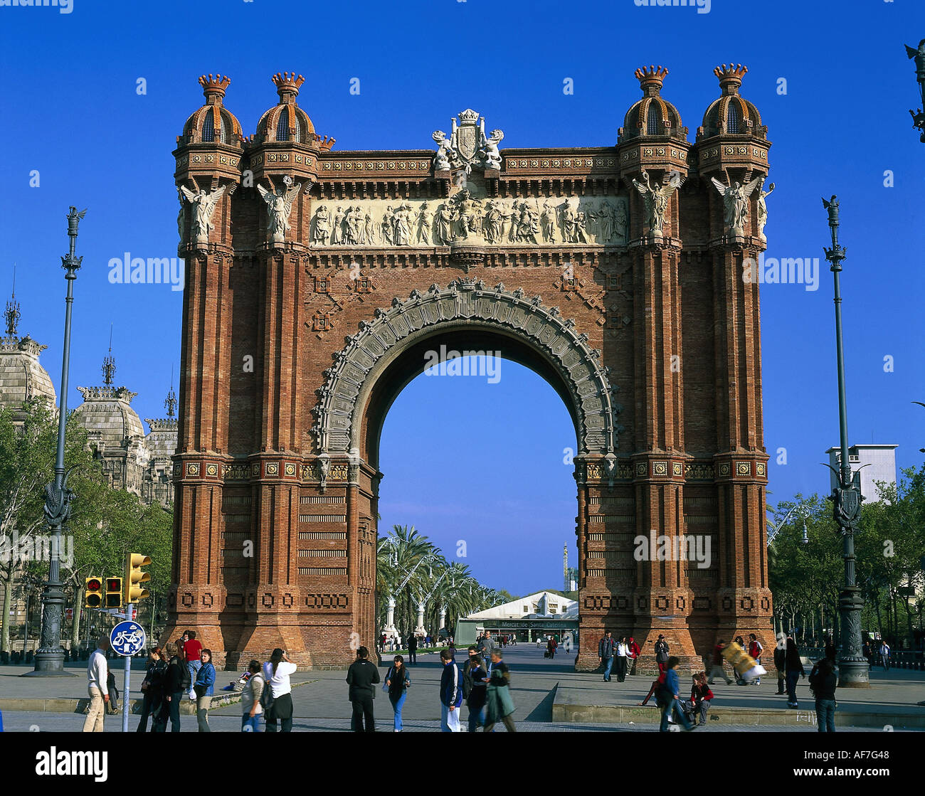 Geographie/Reisen, Spanien, Barcelona, "Arc de Triomf", Additional-Rights - Clearance-Info - Not-Available Stockfoto