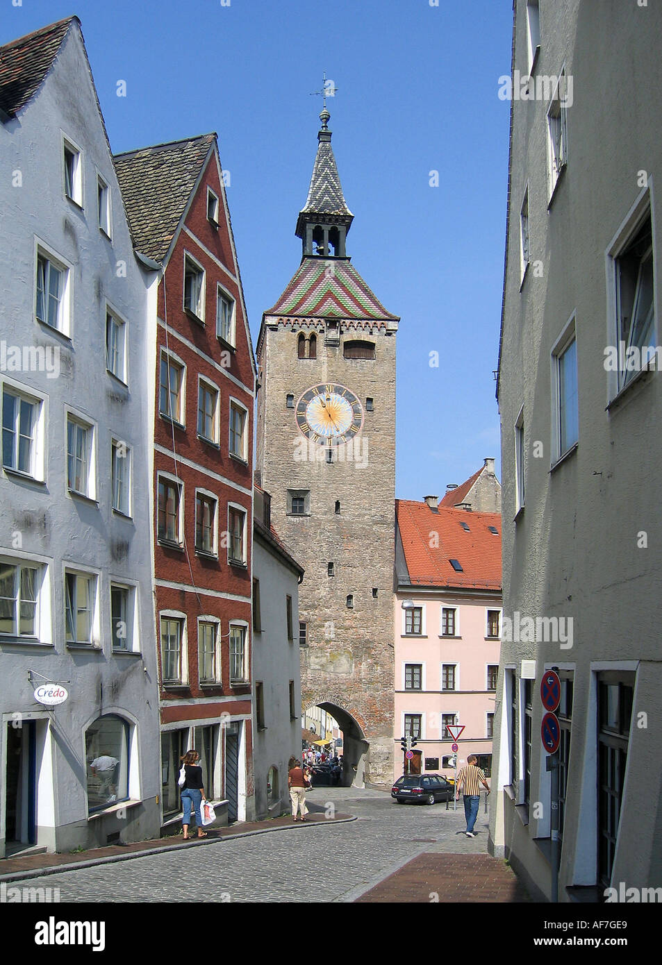 Geographie/Reisen, Deutschland, Bayern, Landsberg, Schmalztor, Additional-Rights - Clearance-Info - Not-Available Stockfoto