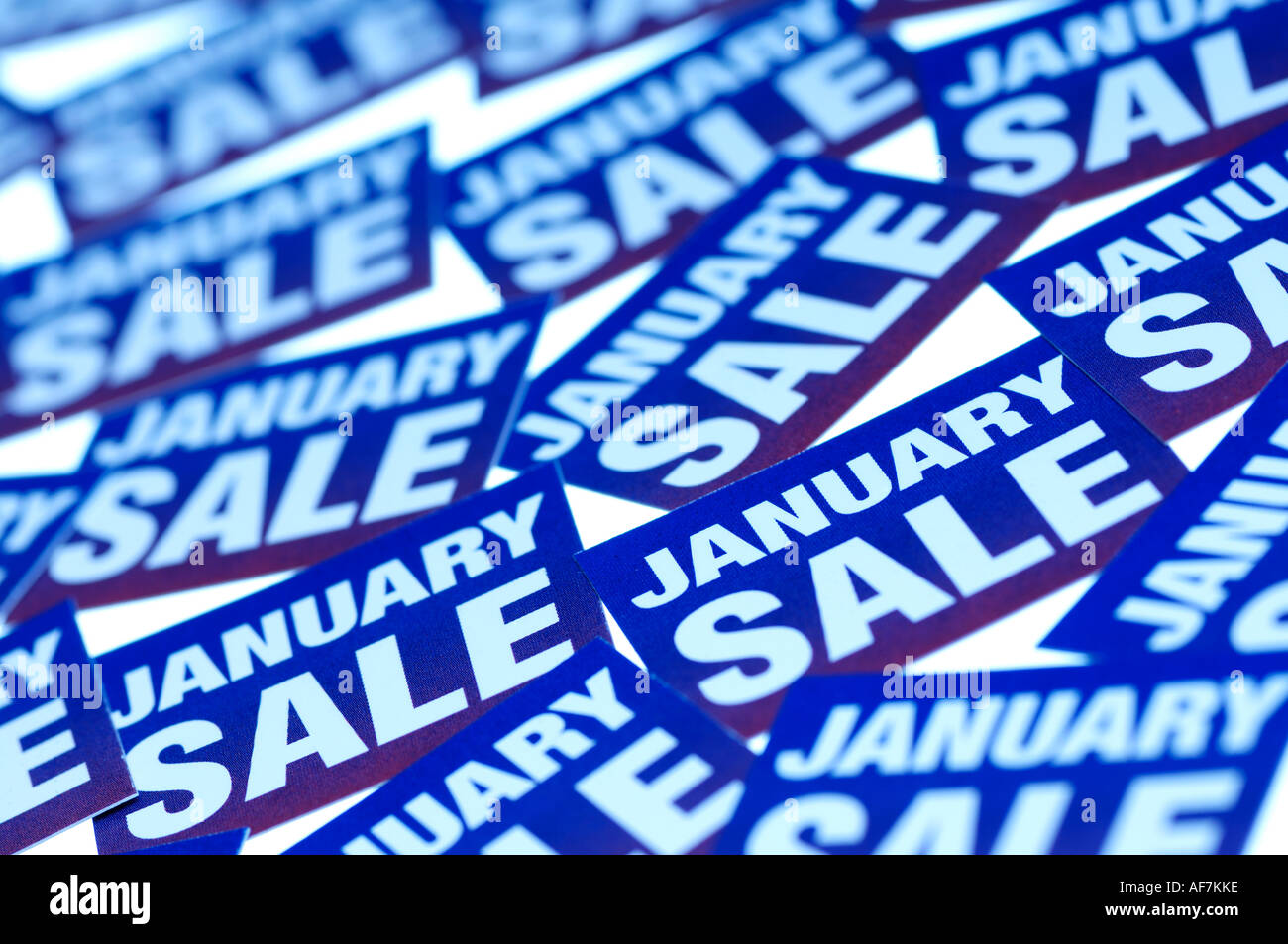 Januar-Verkauf Stockfoto