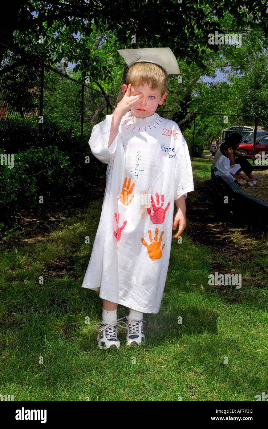 Pre-Kindergarten-Abschluss an der Kinder s Hof Coppell TX Stockfoto