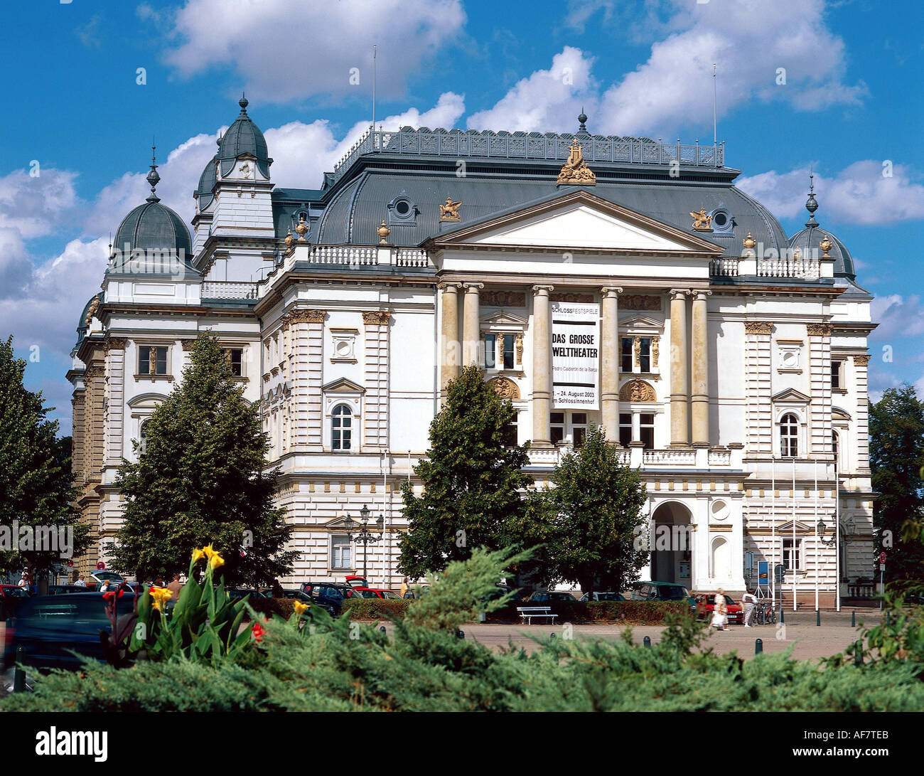 Geographie/Reisen, Deutschland, Mecklenburg-Vorpommern, Schwerin, Theater, Staatstheater, Außenansicht,, Additional-Rights - Clearance-Info - Not-Available Stockfoto