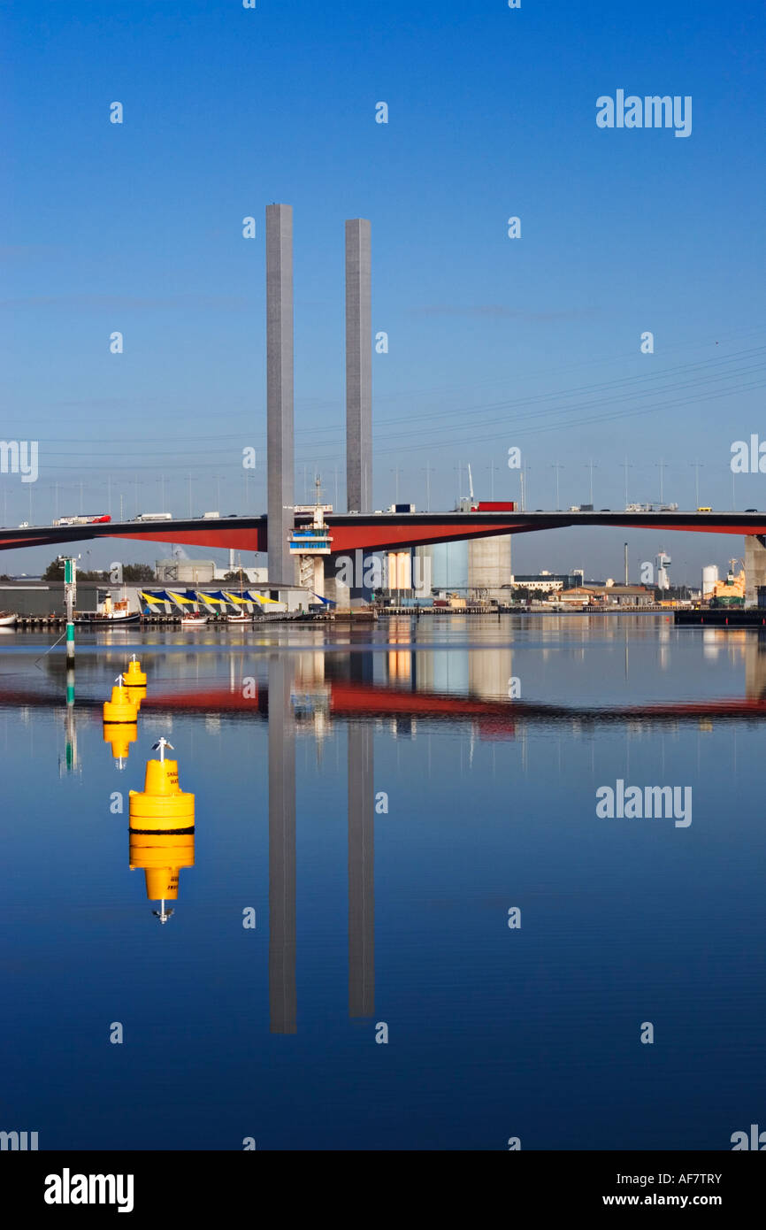 Melbourne Australien / die Bolte Bridge in Victoria Harbour.Melbourne Victoria Australien. Stockfoto