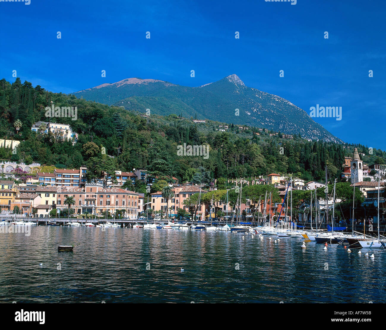 Geographie/Reisen, Italien, Gardasee, Malcesine, Port, Lago di Garda, Lombardei, Toscolano Maderno, Port, Additional-Rights - Clearance-Info - Not-Available Stockfoto