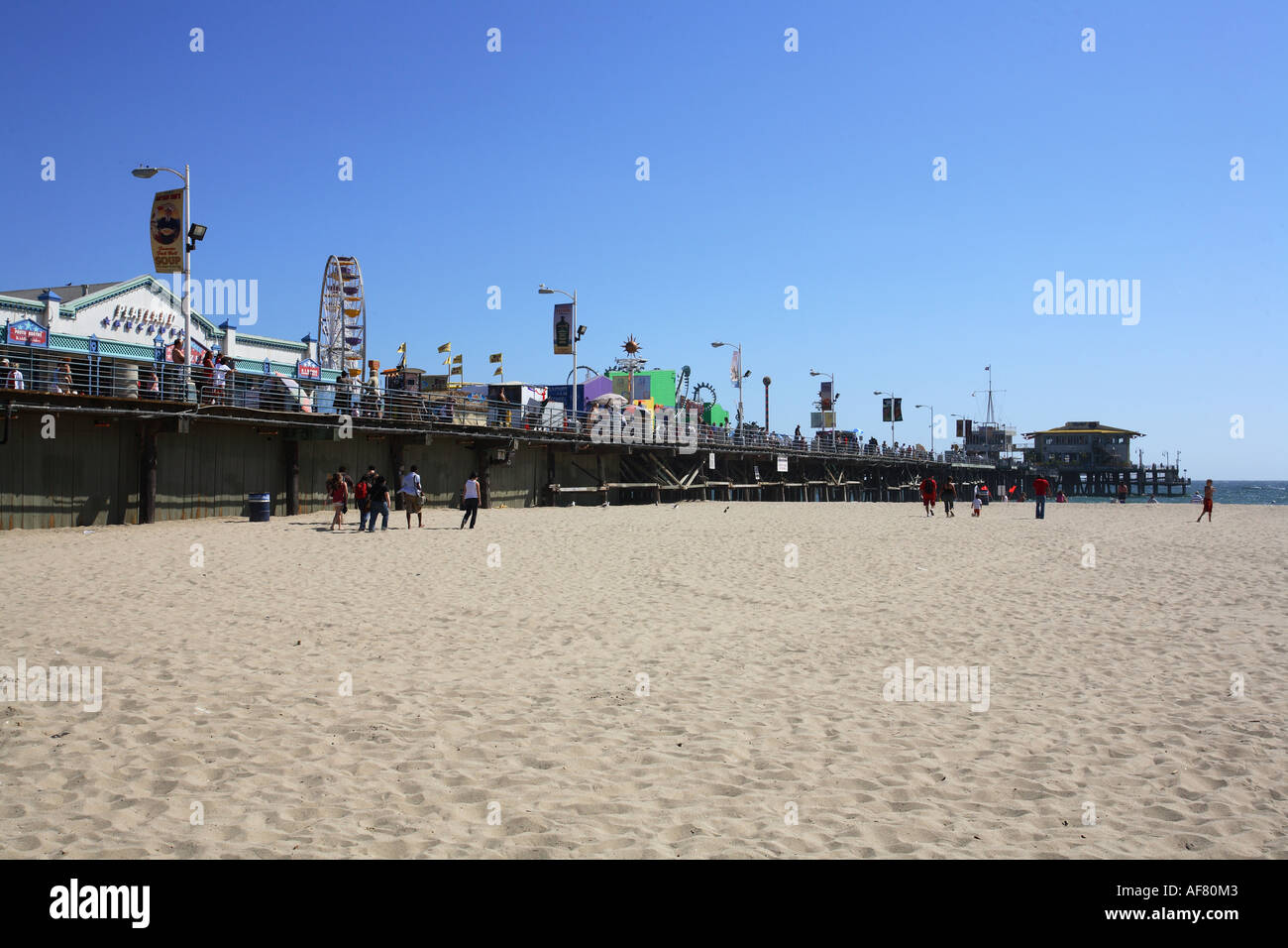 Santa Monica Pier, Kalifornien. Vereinigte Staaten von Amerika. Stockfoto