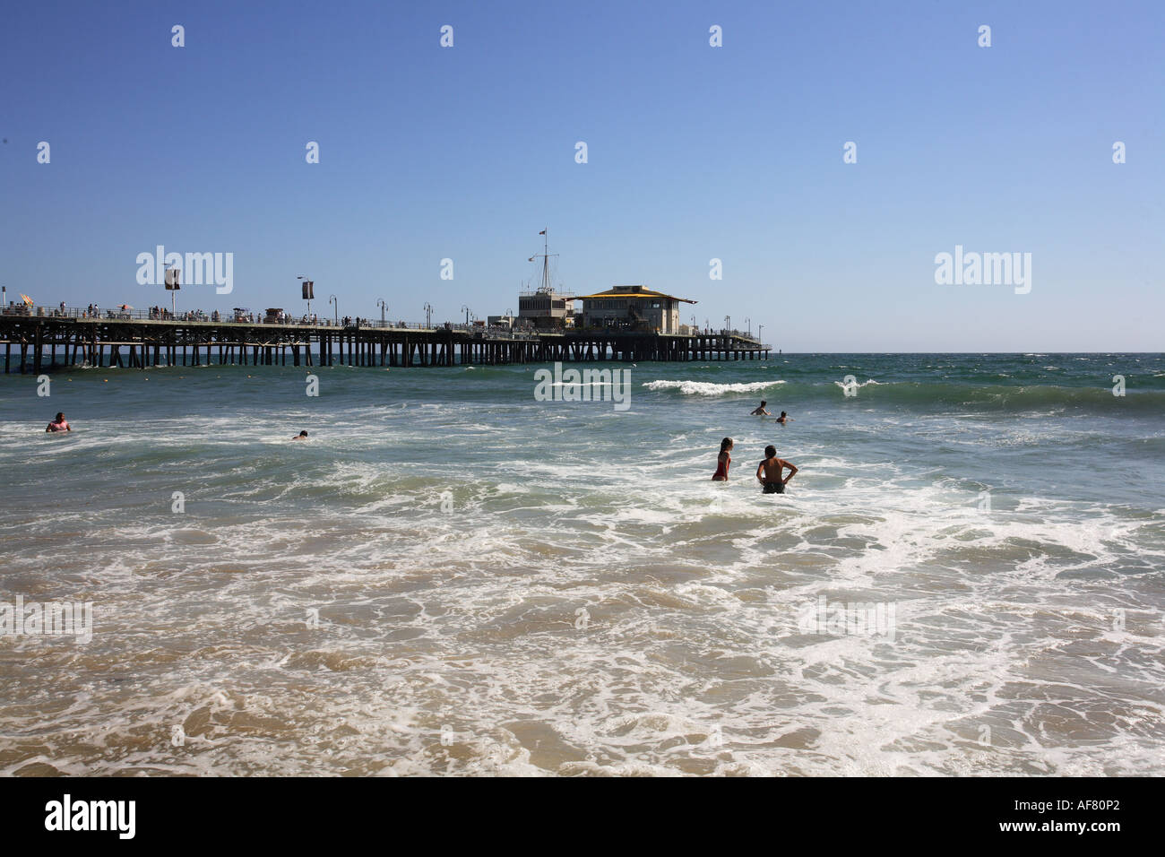 Santa Monica Pier, Kalifornien. Vereinigte Staaten von Amerika. Stockfoto
