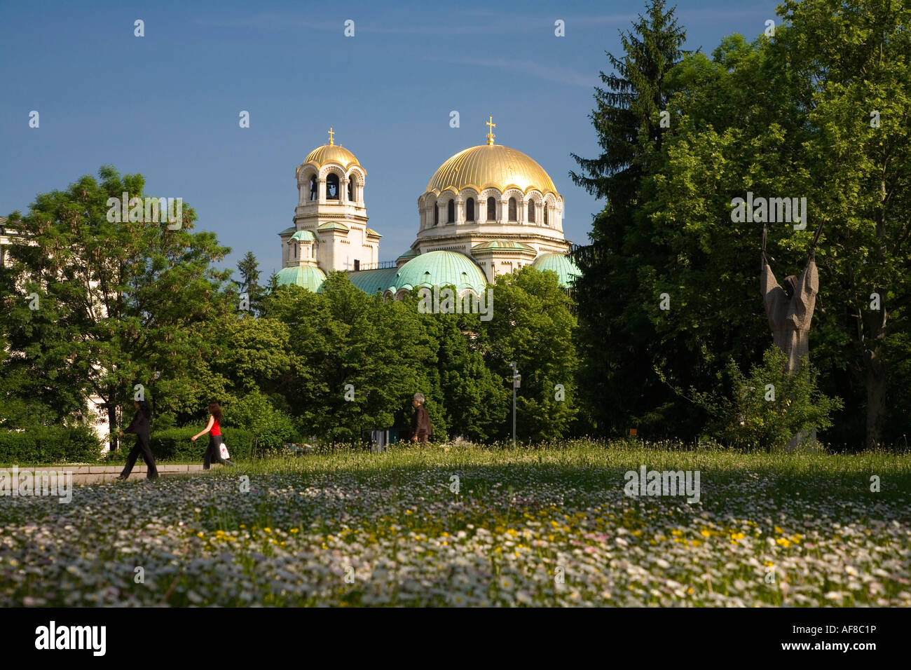 Saint Alexander Nevski Cathedral, Stadtpark, Sofia, Bulgarien Stockfoto