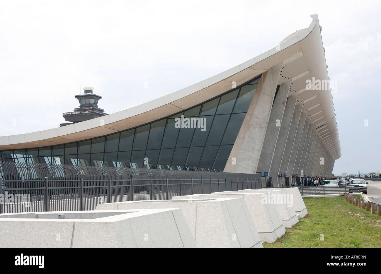 Außenansicht des Washington Dulles International Airport, Virginia, Amerika, USA Stockfoto