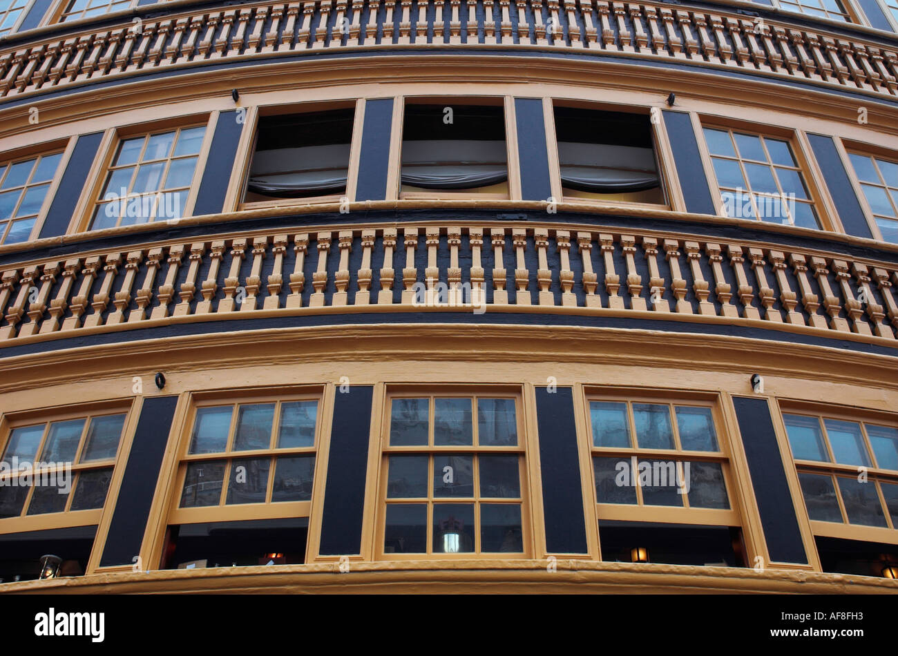 HMS Victory Flaggschiff von Admiral Horatio Nelson Portsmouth UK Stockfoto