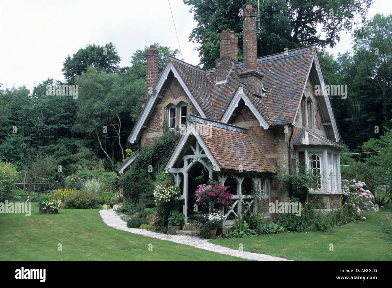 Urige Hütte, in der Nähe von Miunten, Wiltshire, England Stockfoto
