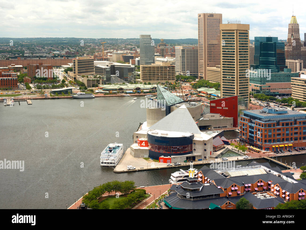 Hafen, Baltimore, Maryland, Vereinigte Staaten von Amerika Stockfoto