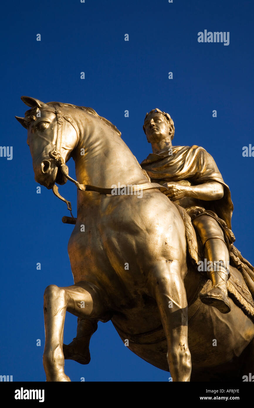 Statue von König Wilhelm III. errichtet 1734 Kingston upon Hull East Yorkshire England Stockfoto