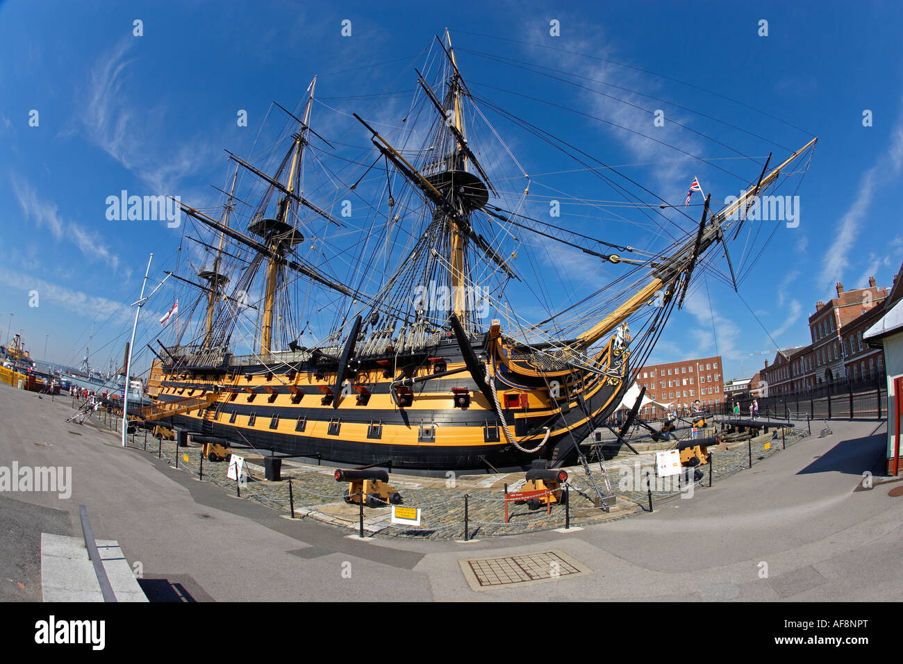 HMS Victory in Portsmouth, Hampshire, England, Vereinigtes Königreich Stockfoto