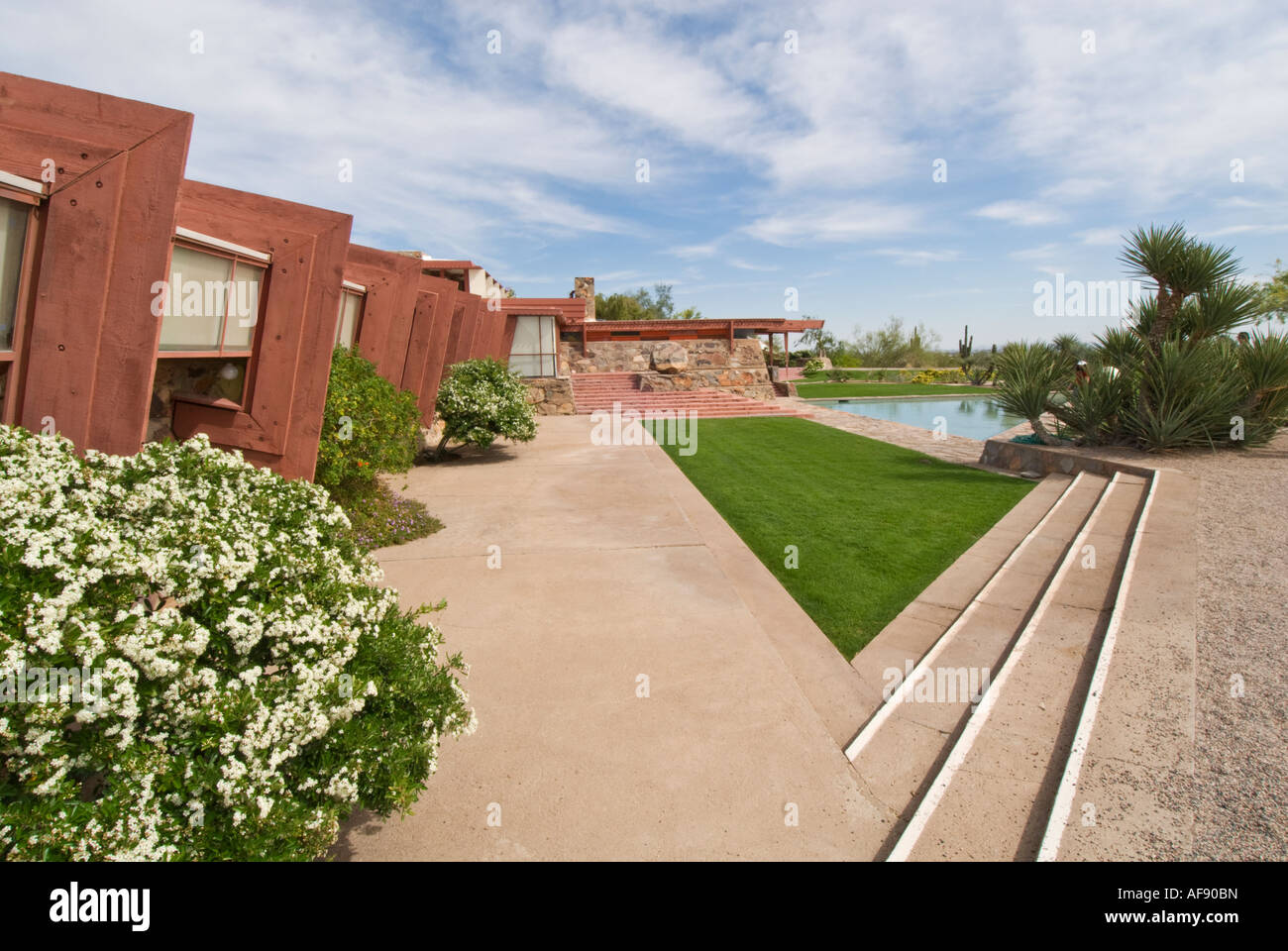 Taliesin West in Arizona Scottsdale Architekt Frank Lloyd Wright Winterquartier und studio Stockfoto