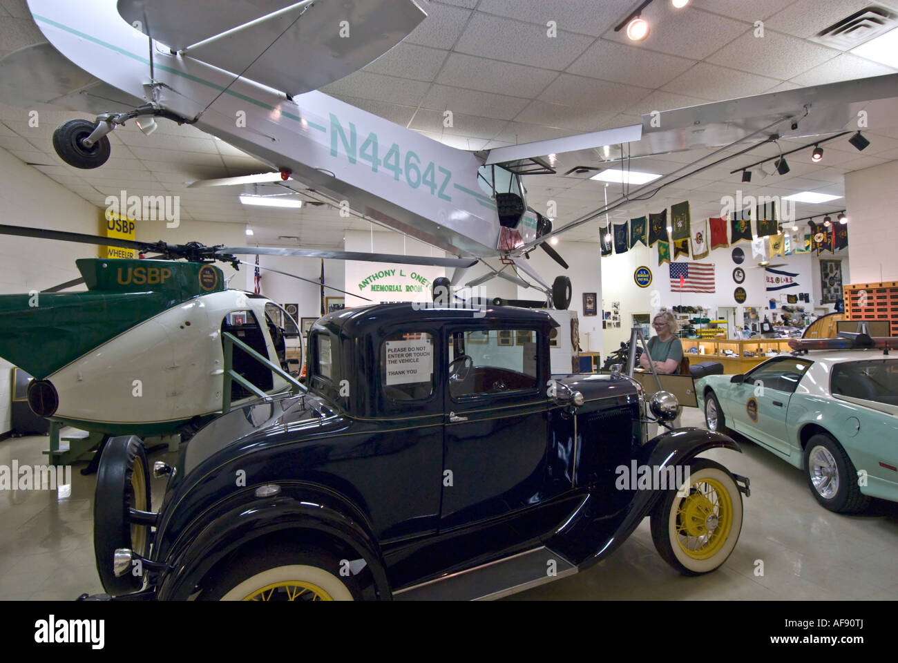 Texas El Paso U S Border Patrol Museum innen Fahrzeug-display Stockfoto