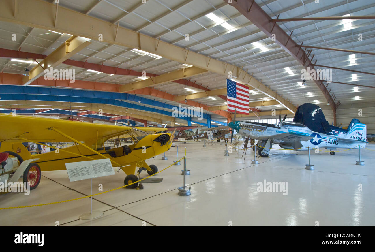 New Mexico Santa Teresa Kriegsmuseum Eagles Piper J-3 Cub gelb Stockfoto