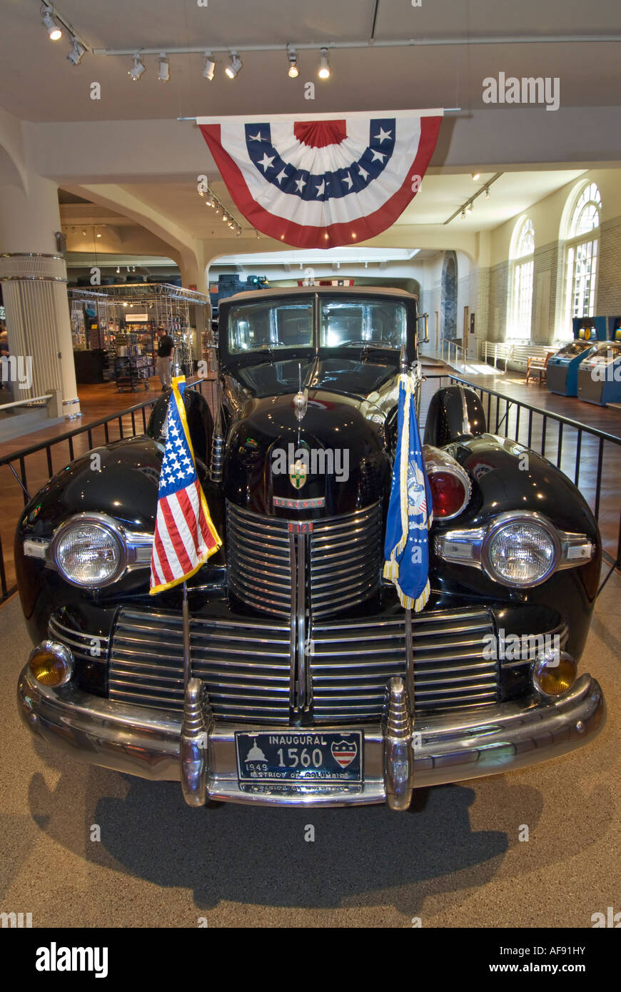 Michigan-Dearborn das Henry Ford Museum Präsidenten Limosine von Franklin D Roosevelt 1939 Lincoln Sunshine Special Stockfoto