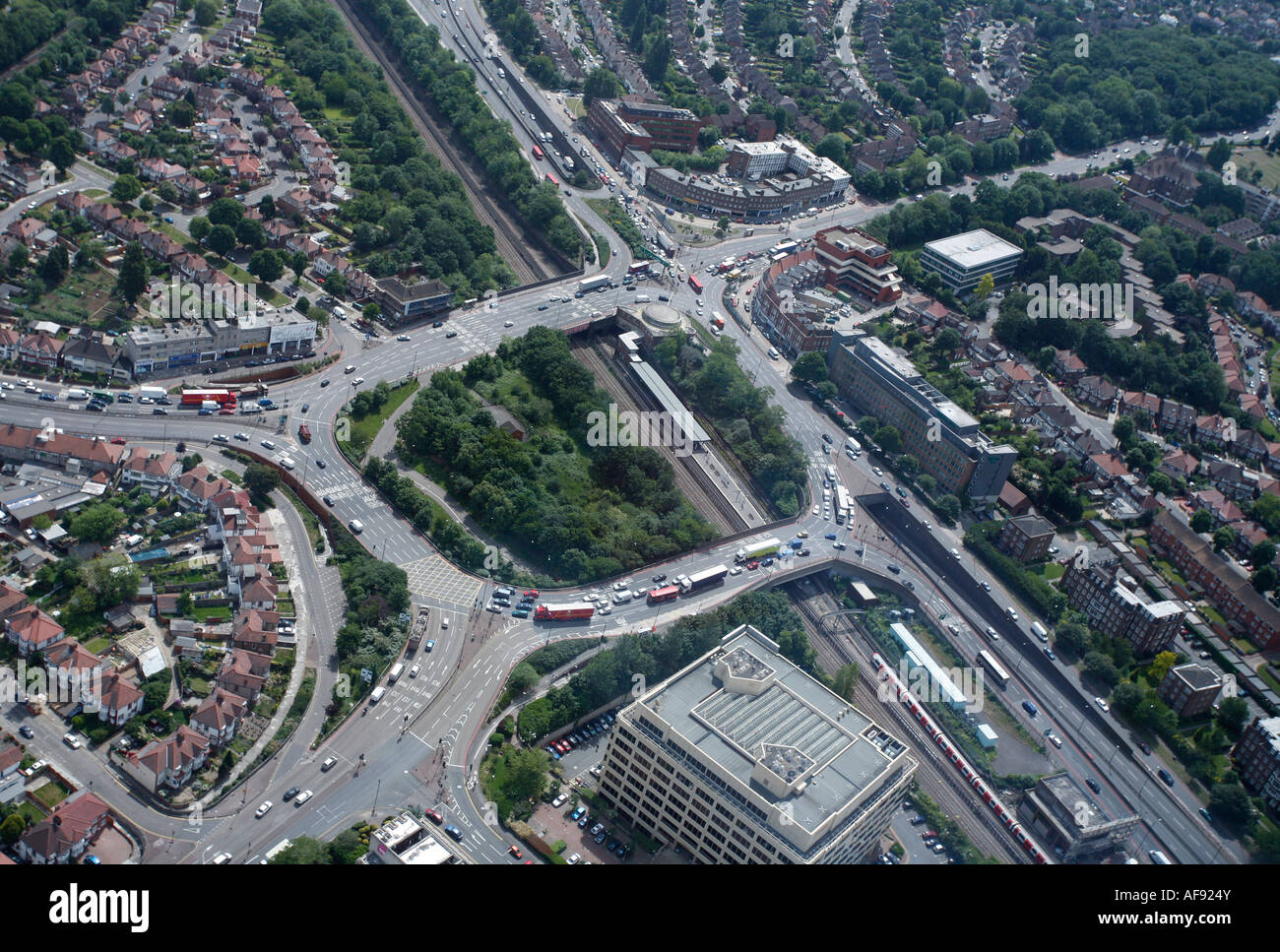 Hanger Lane A40 MotorwayAerial Ansichten von Ealing. London Stockfotografie  - Alamy
