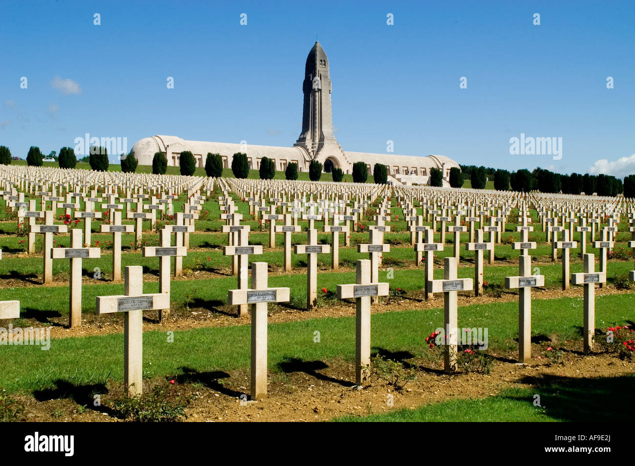 Verdun Erster Weltkrieg 1 Friedhof Douaumont Frankreich Französisch Stockfoto
