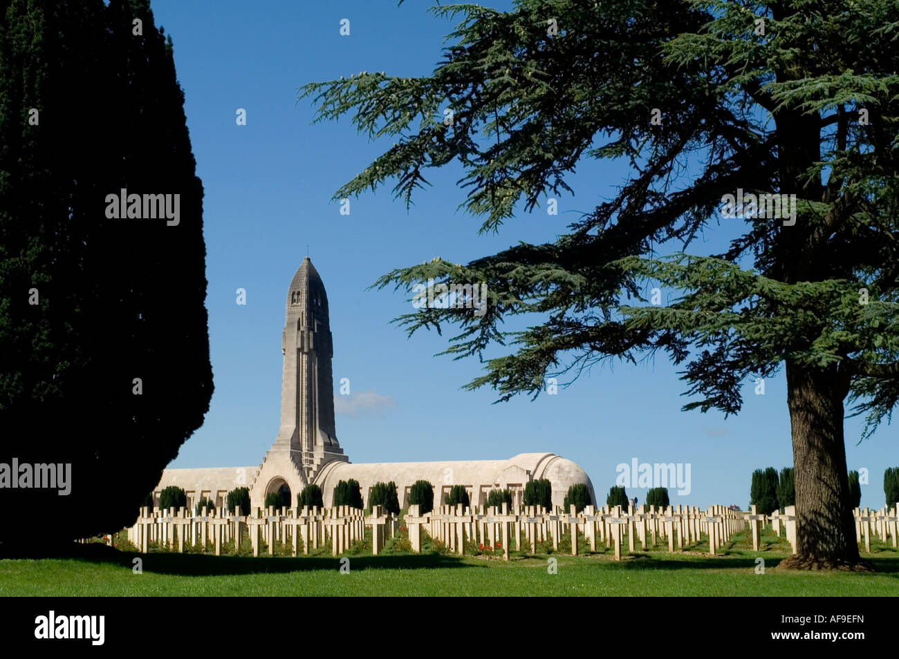 Verdun Erster Weltkrieg 1 Friedhof Douaumont Frankreich Französisch Stockfoto