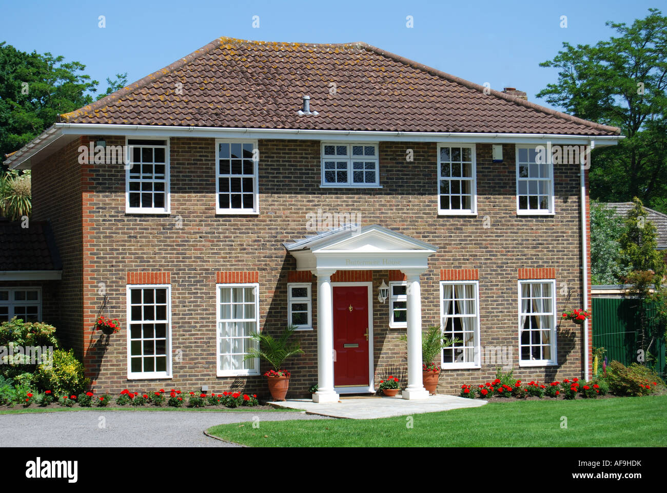 Moderne freistehende Haus, Bracknell, Berkshire, England, Vereinigtes Königreich Stockfoto
