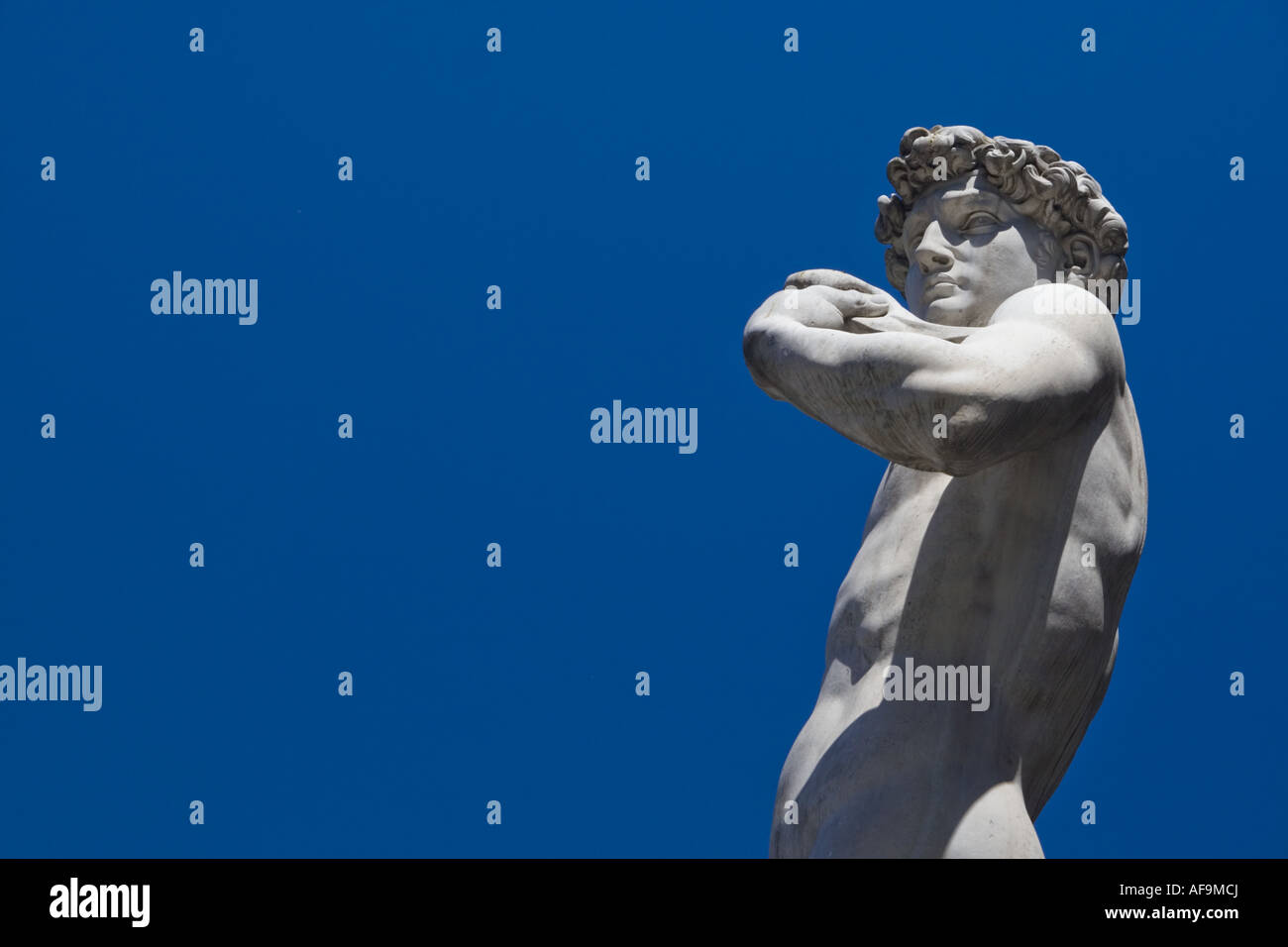 "David von Michelangelo" im Palazzo della Signoria, Florenz, Italien Stockfoto