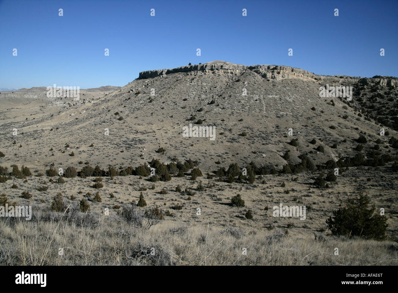 Buffalo Jump Staatspark Montana USA Stockfoto