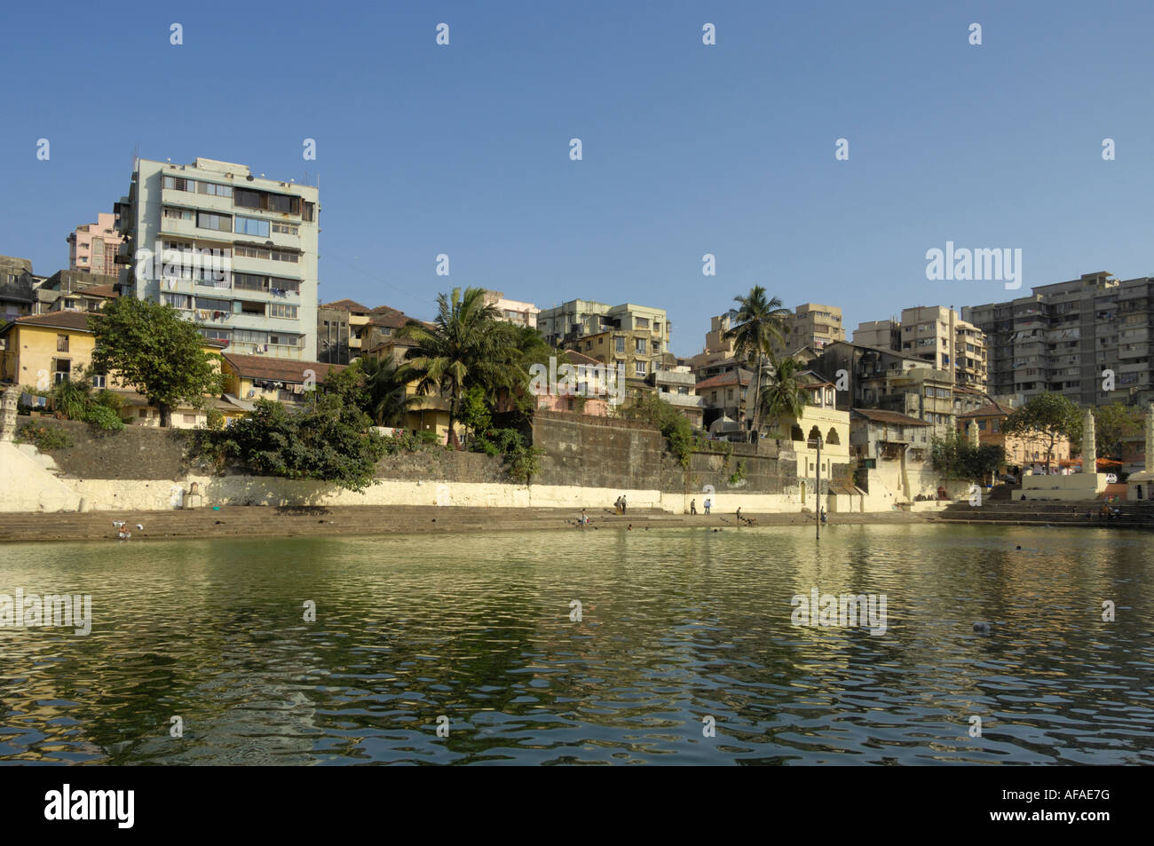 Banganga Tank Walkeshwar Mumbai Indien Stockfoto