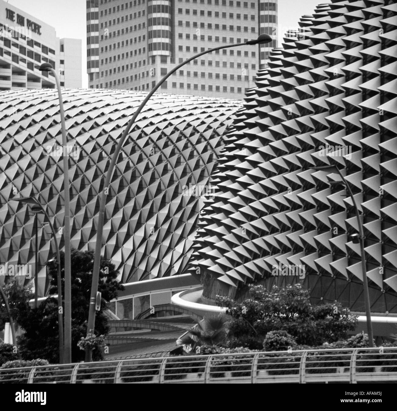 Esplanade Theater-Gebäude-Singapur Stockfoto