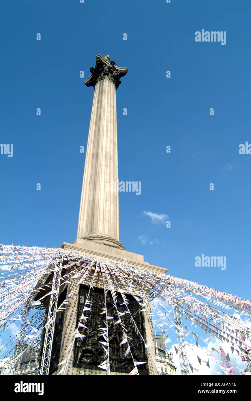 Nelson s Spalte London Stockfoto