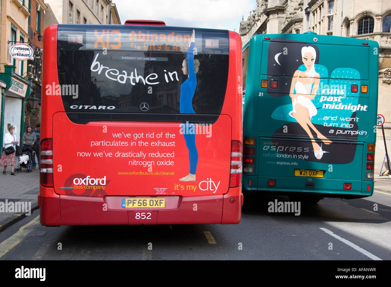 Saubere Emissionen Oxford Bus 3 Stockfoto