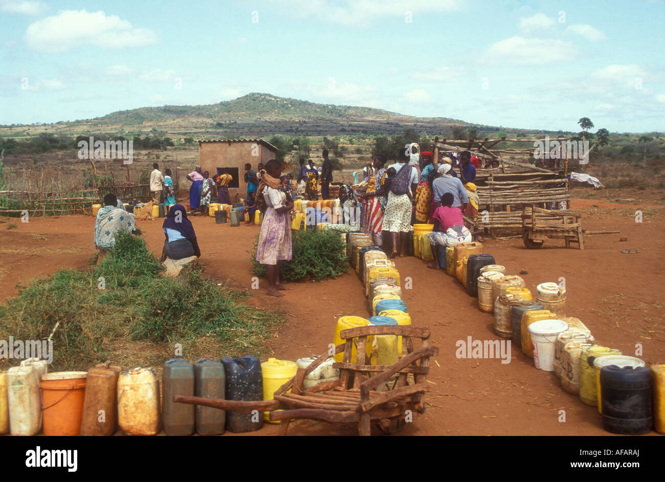 Schwedische Wasser-Projekt in Kenia. Stockfoto
