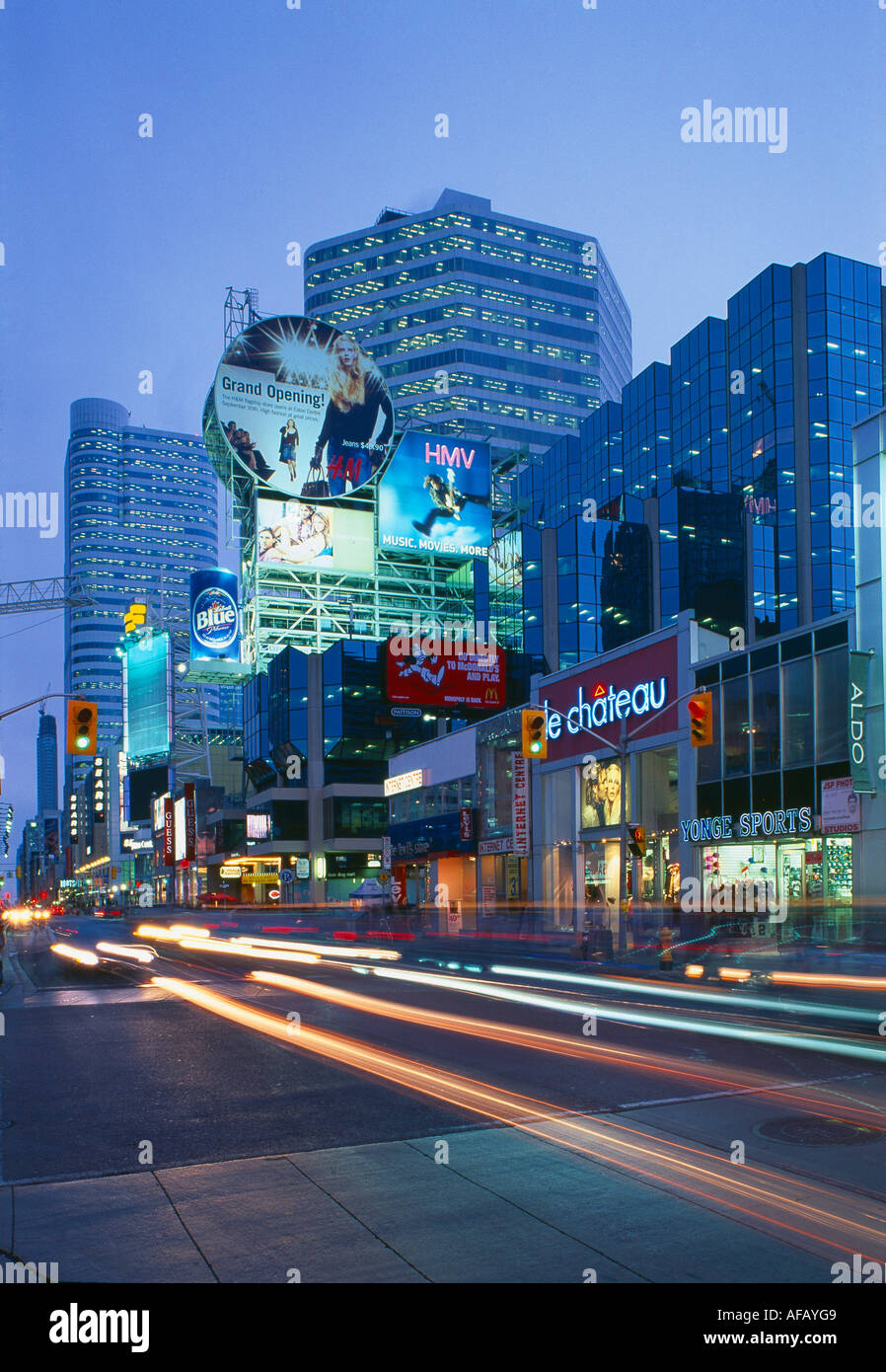 Yonge Street Toronto Ontario Kanada Stockfoto