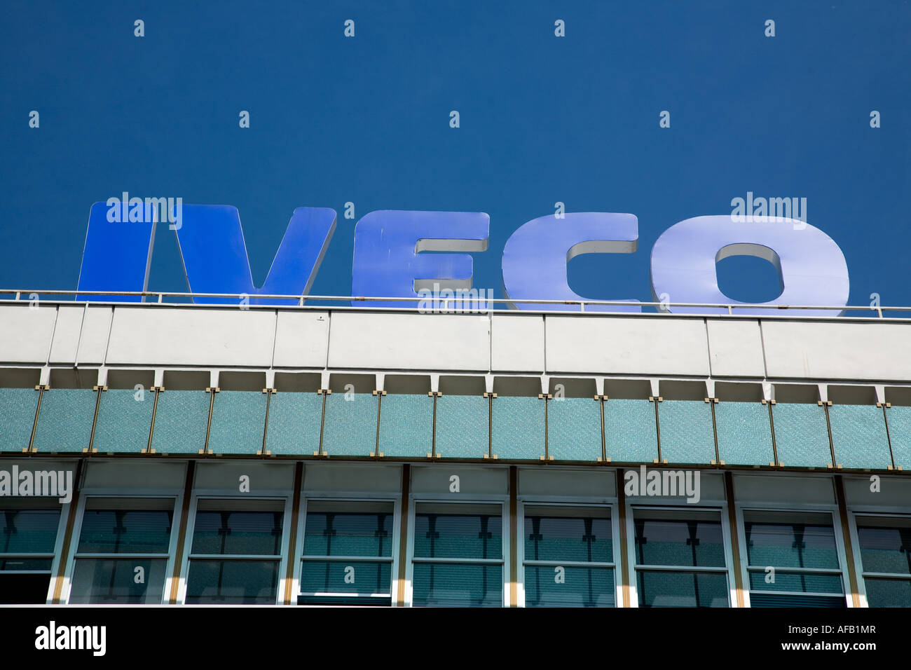 Das Zeichen auf Iveco Headquaters Turin Stockfoto