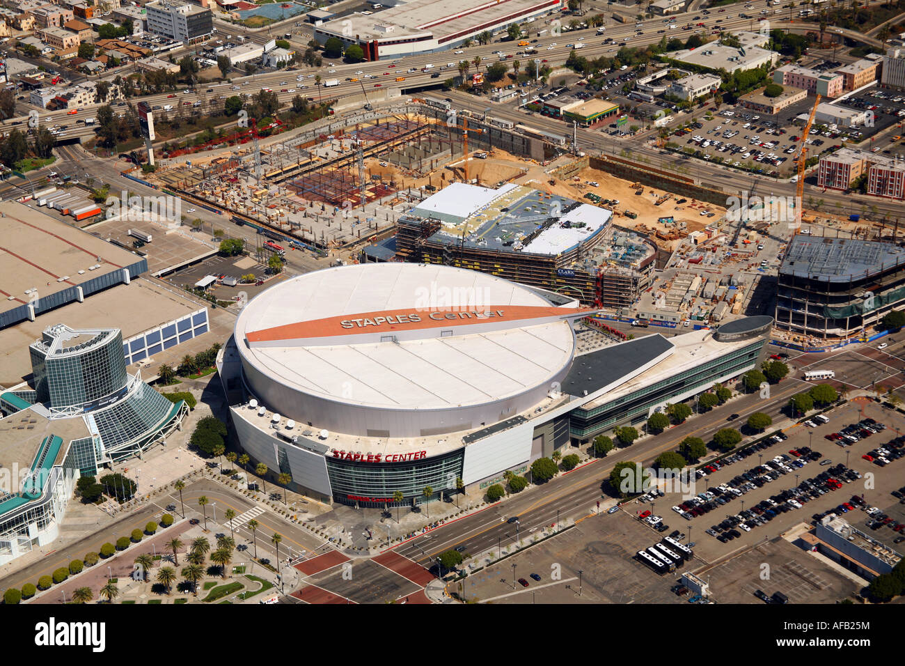 Staples Center unten Stadt Los angeles Stockfoto