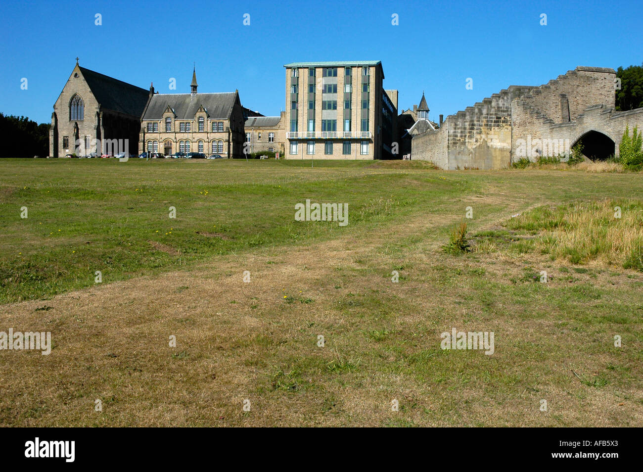 Ushaw College - Ostansicht Stockfoto