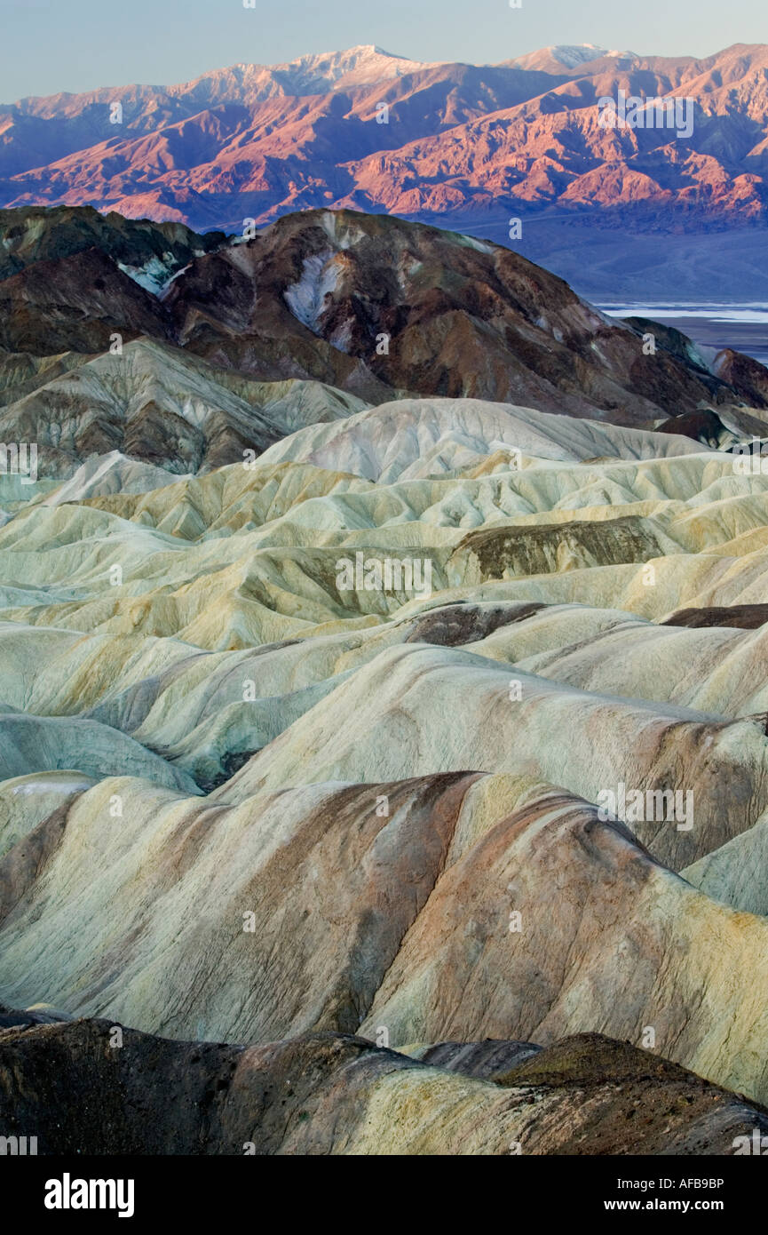 Zabriskie Point, Death Valley Nationalpark Stockfoto